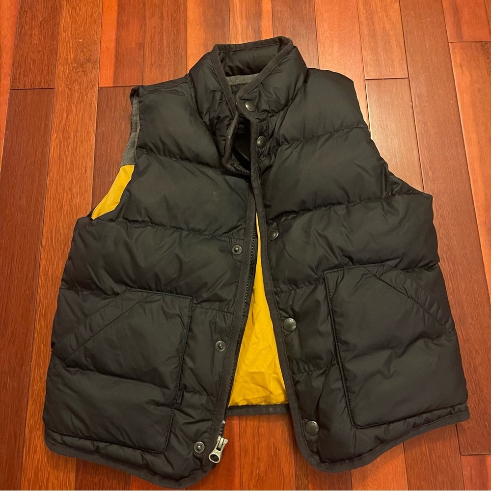 Black toddler puffer vest (Navy blue)